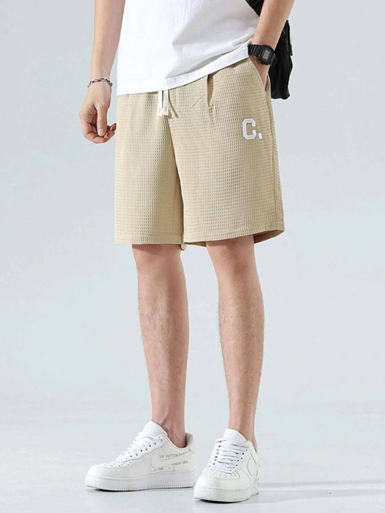 Men's Drawstring Pocketed Shorts | Tampa Bay Discounts