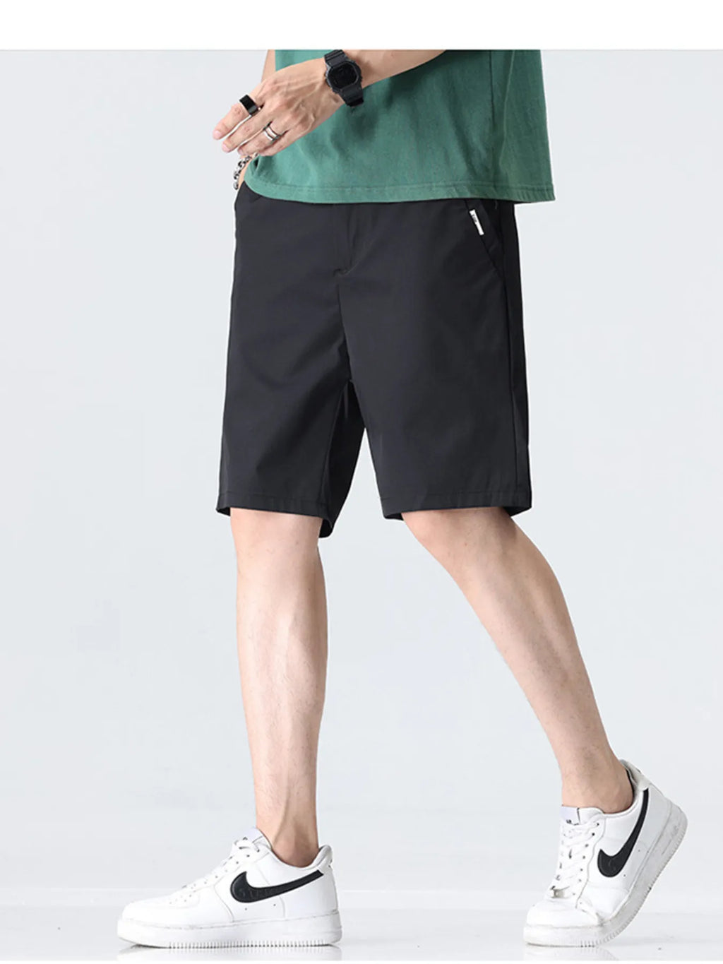 Men's Plus Size Elastic Waistband Shorts with Pockets | Tampa Bay Discounts