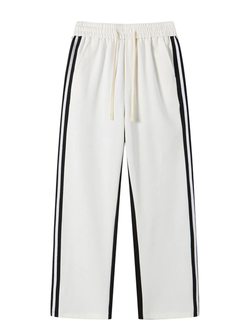 Men's Full Size Side Striped Wide Leg Pants Plus Size | Tampa Bay Discounts