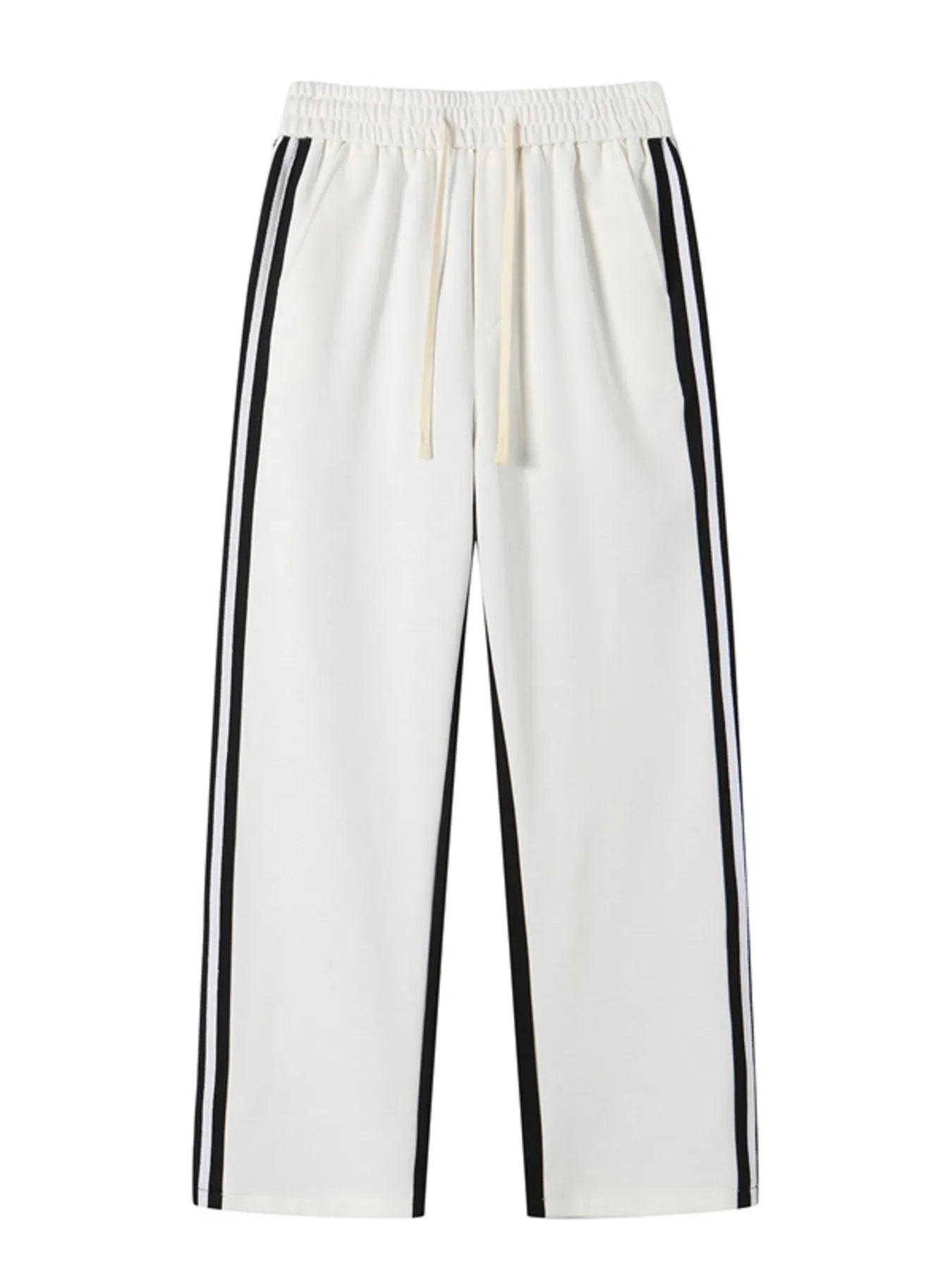 Men's Full Size Side Striped Wide Leg Pants Plus Size | Tampa Bay Discounts