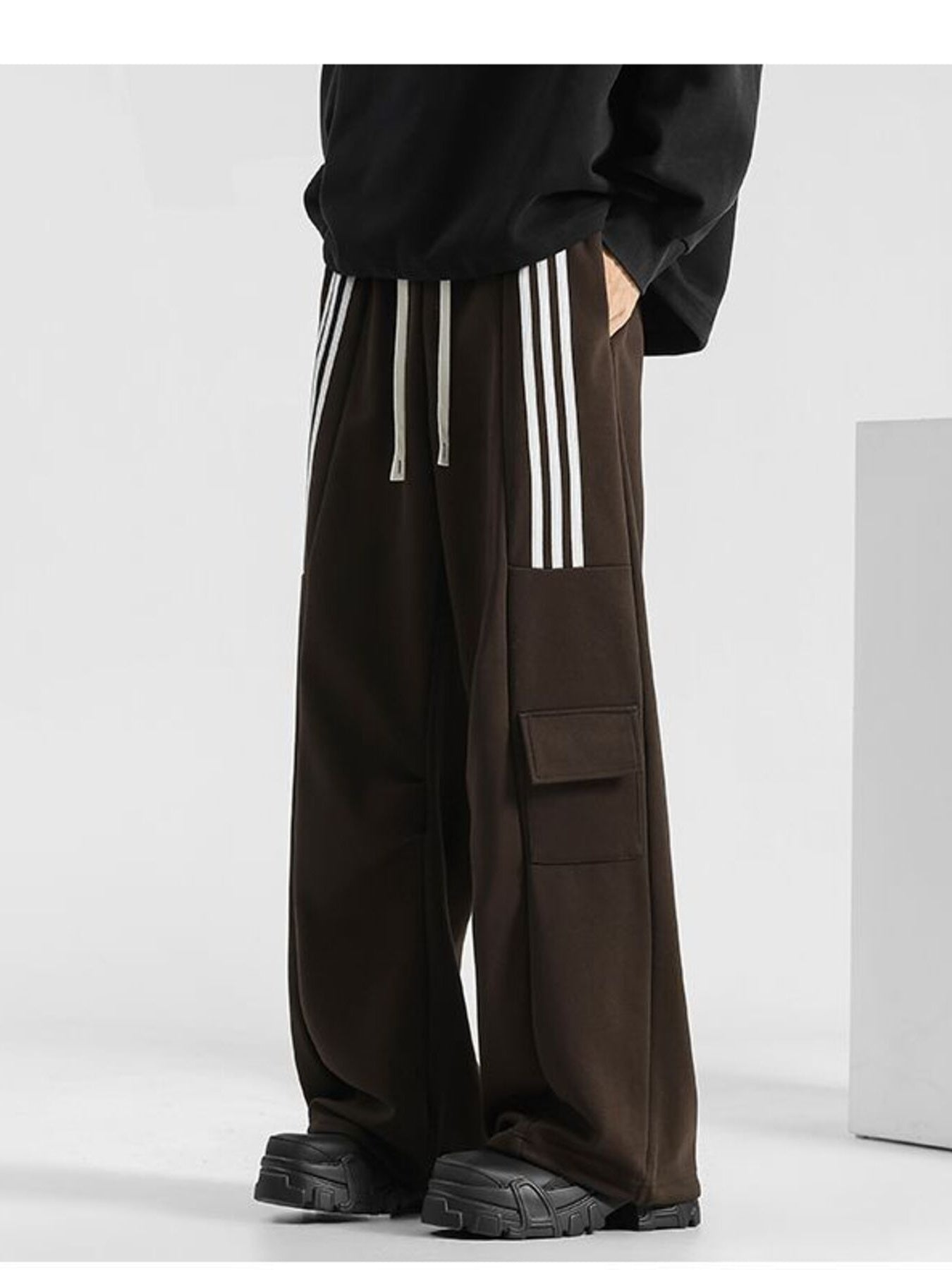 Men's Plus Size Striped Loose-Fit Casual Pants | Tampa Bay Discounts