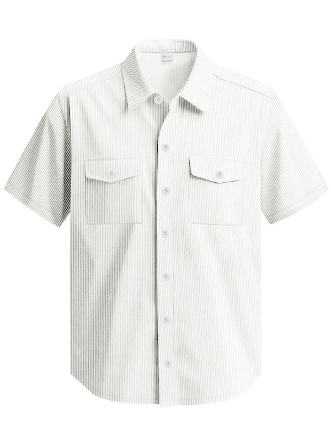 Men's Full Size Button Up Short Sleeve Shirt Plus Size | Tampa Bay Discounts