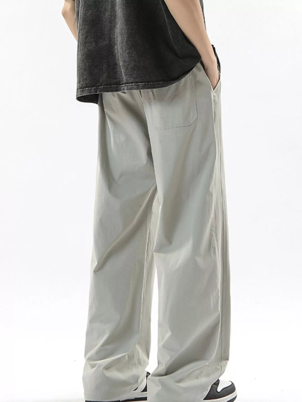 Men's Full Size Loose Fit Drawstring Wide Leg Pants Plus Size | Tampa Bay Discounts