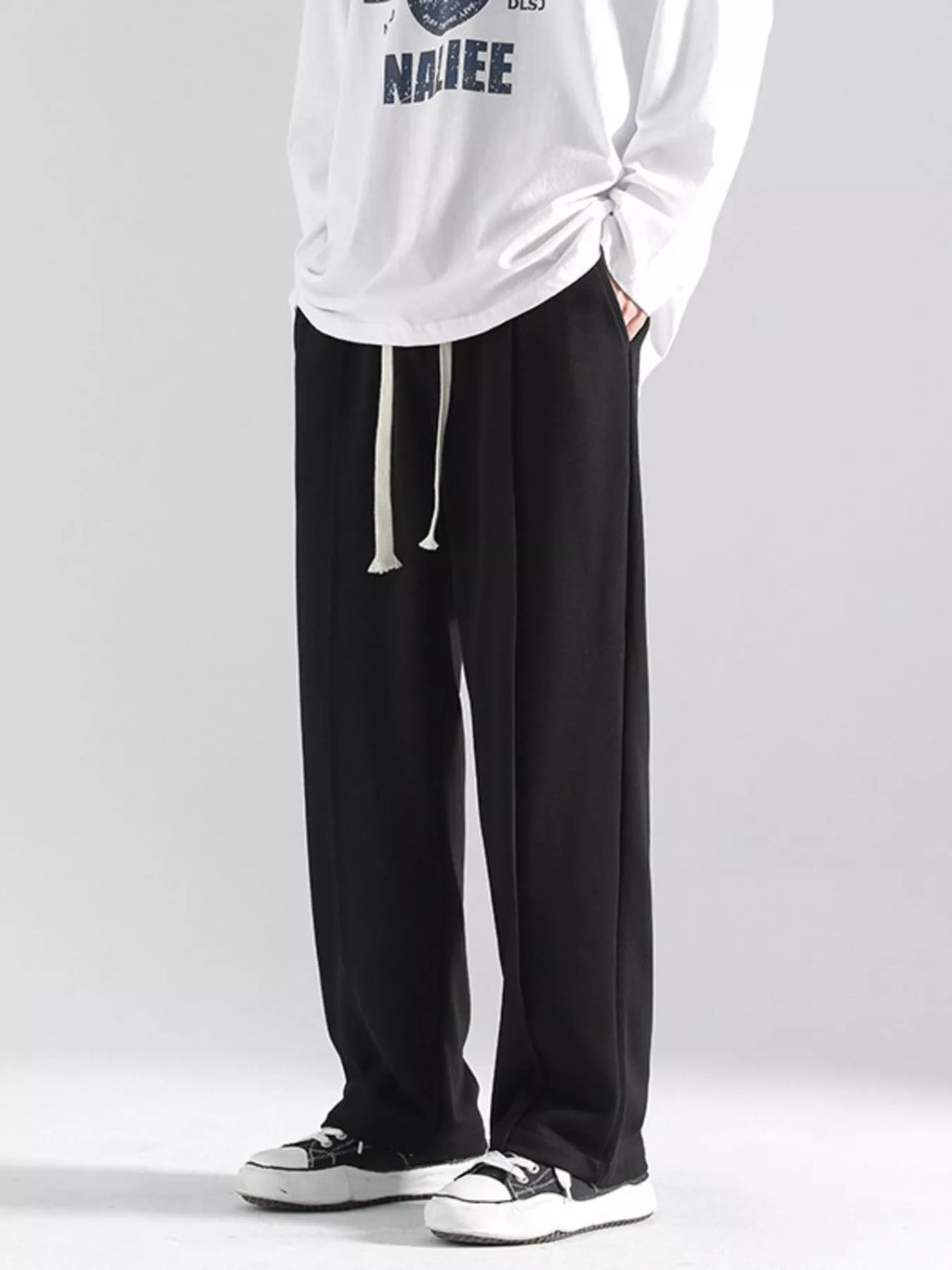 Men's Plus Size Casual Wide Leg Drawstring Pants | Tampa Bay Discounts