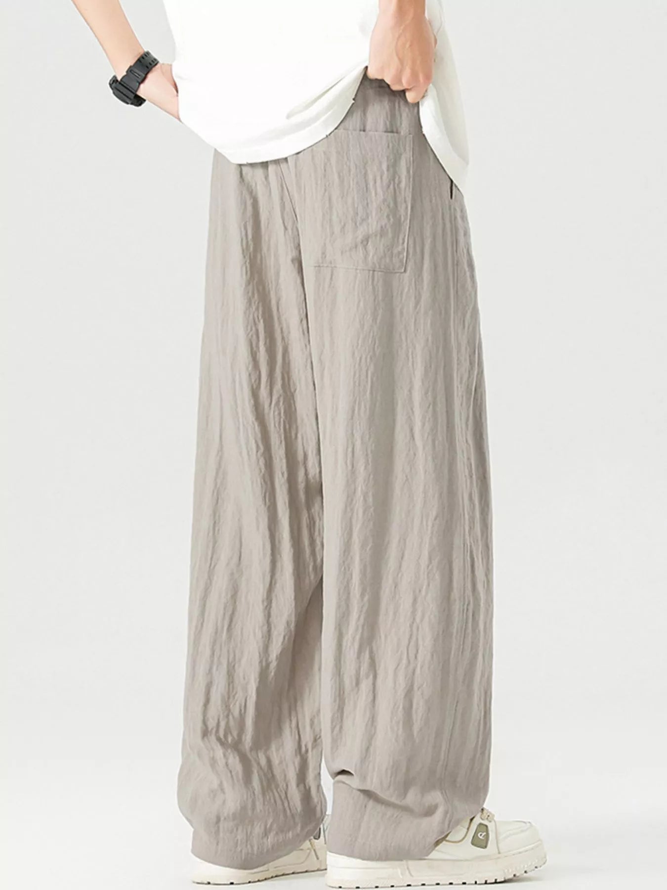 Men's Full Size Lightweight Wide Leg Pants Plus Size | Tampa Bay Discounts