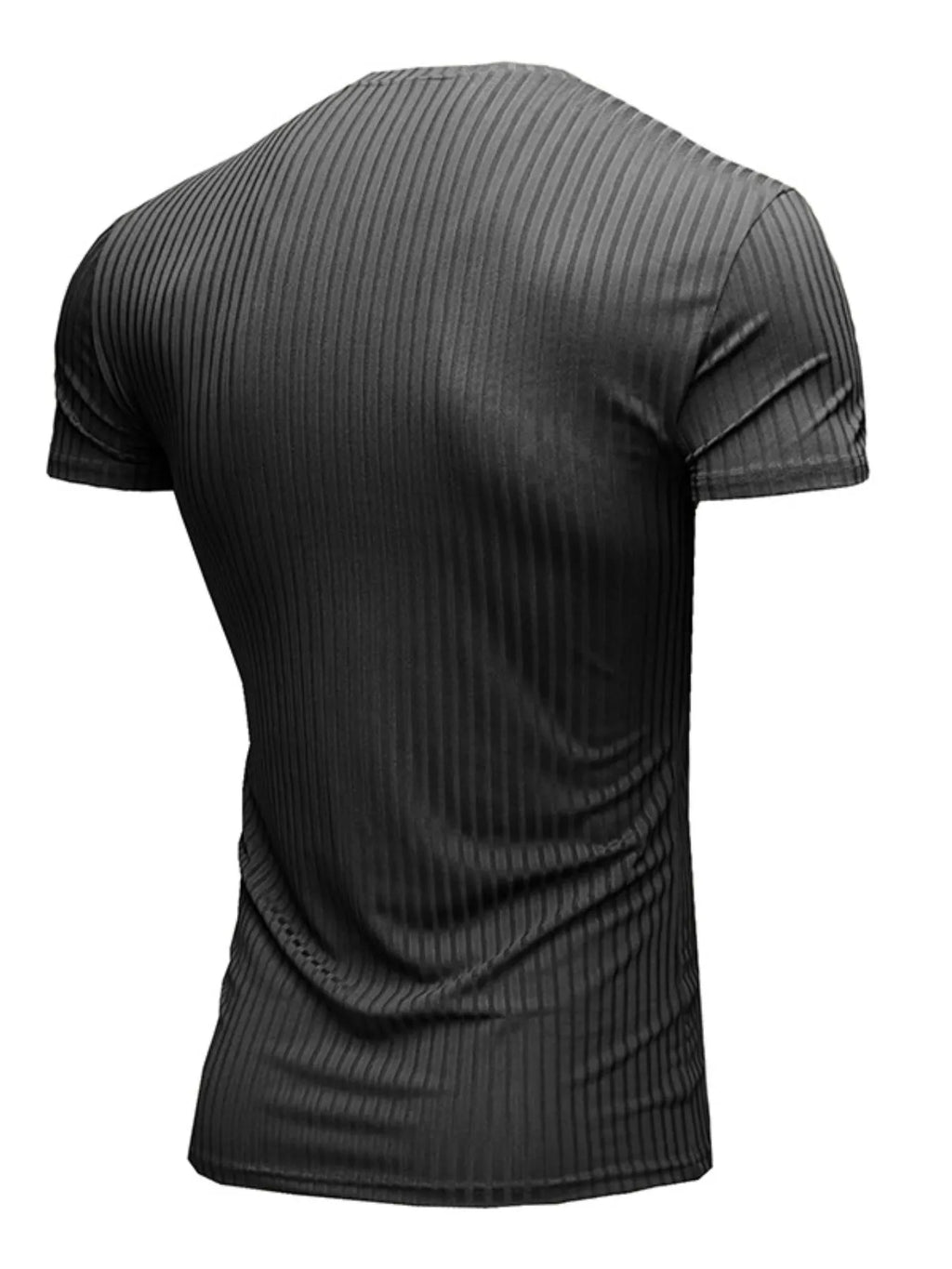 Men's Ribbed Short Sleeve Slim Fit T-Shirt | Tampa Bay Discounts