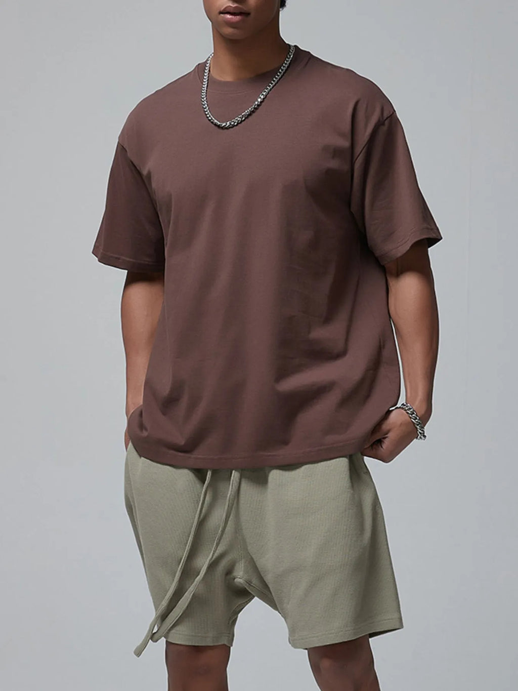 Men's Oversized Casual Round Neck T-Shirt | Tampa Bay Discounts