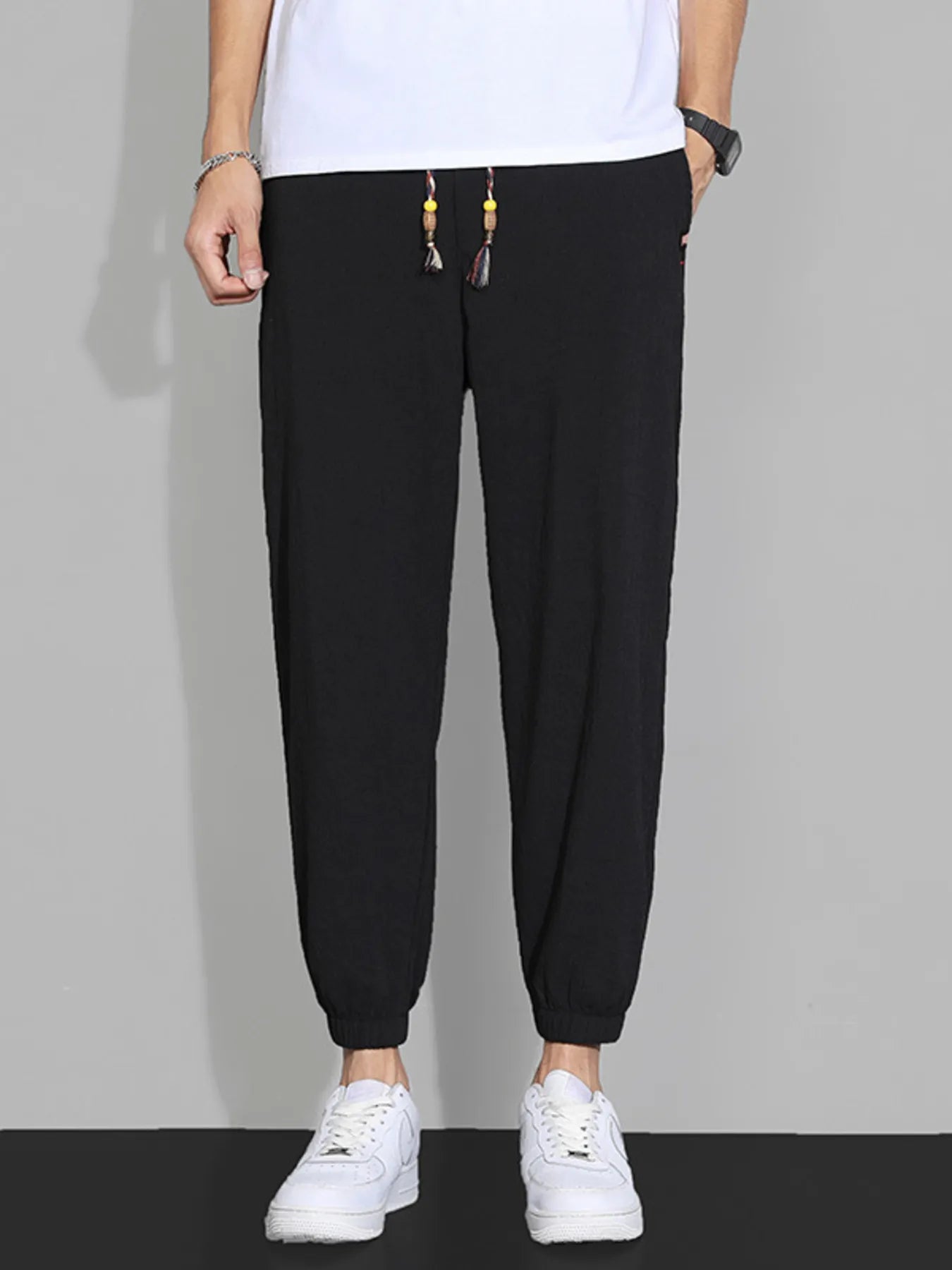 Men's Plus Size Casual Drawstring Joggers | Tampa Bay Discounts