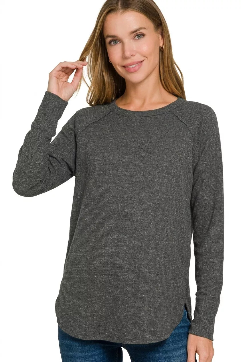 zenana-baby-waffle-long-sleeve-top-1 image 3