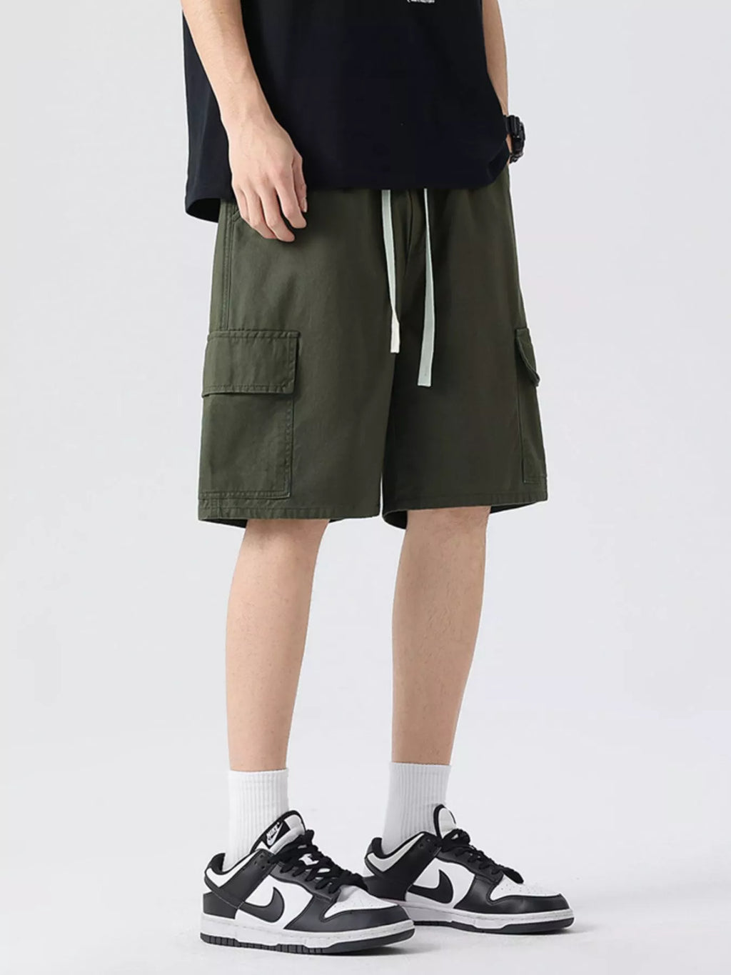 Men's Full Size Drawstring Loose Fit Shorts Plus Size | Tampa Bay Discounts