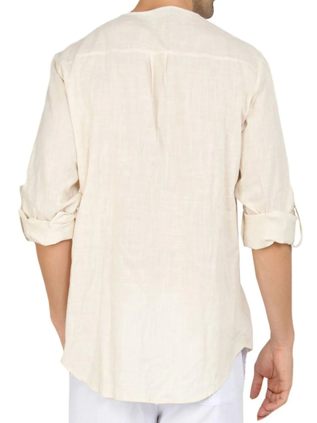 Men's Roll-Up Sleeve Linen Blend Polo Shirt | Tampa Bay Discounts
