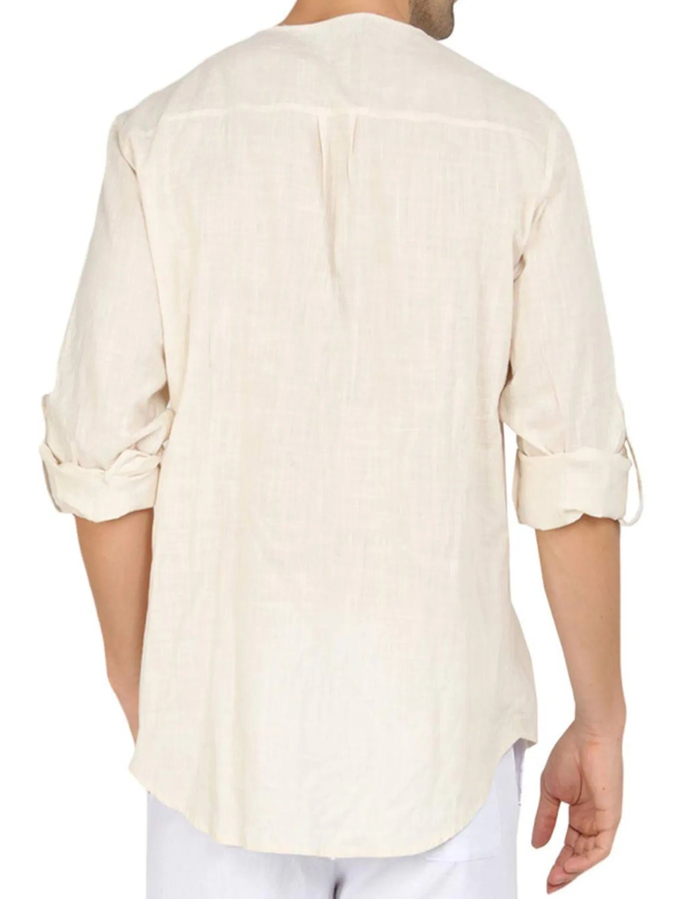 Men's Roll-Up Sleeve Linen Blend Polo Shirt | Tampa Bay Discounts