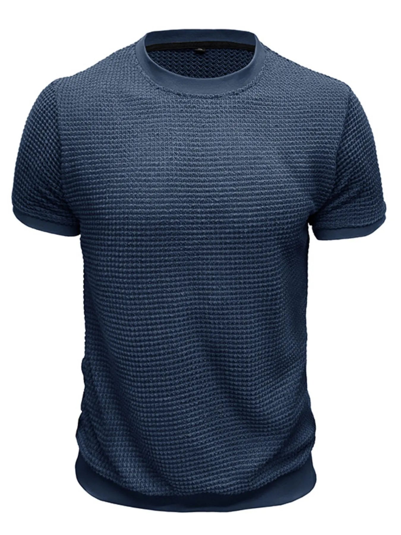 Men's Textured Knit Crew Neck T-Shirt | Tampa Bay Discounts