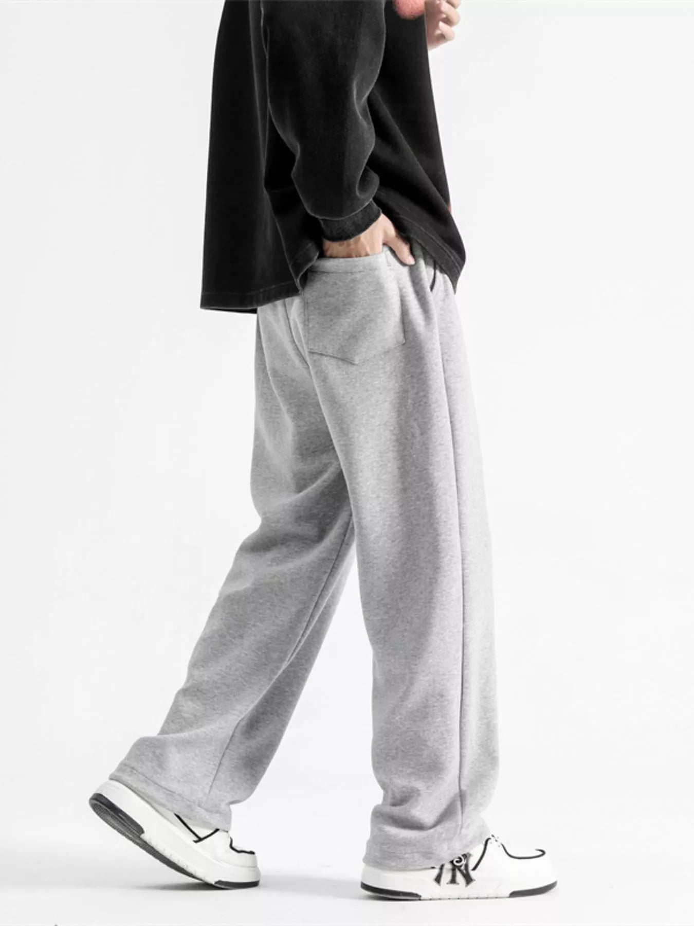 Men's Full Size Drawstring Wide Leg Pants Plus Size | Tampa Bay Discounts