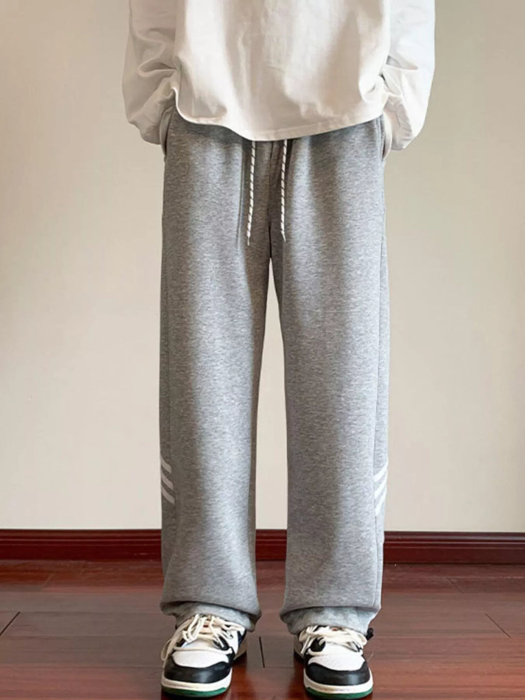 Men's Full Size Casual Loose Fit Sweatpants with Stripes Plus Size | Tampa Bay Discounts