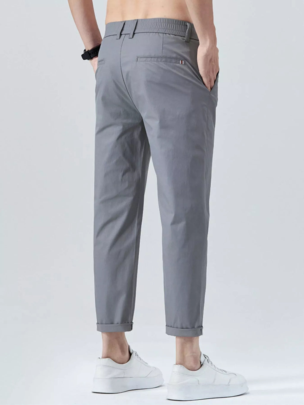 Men's Casual Straight-Leg Cropped Pants | Tampa Bay Discounts