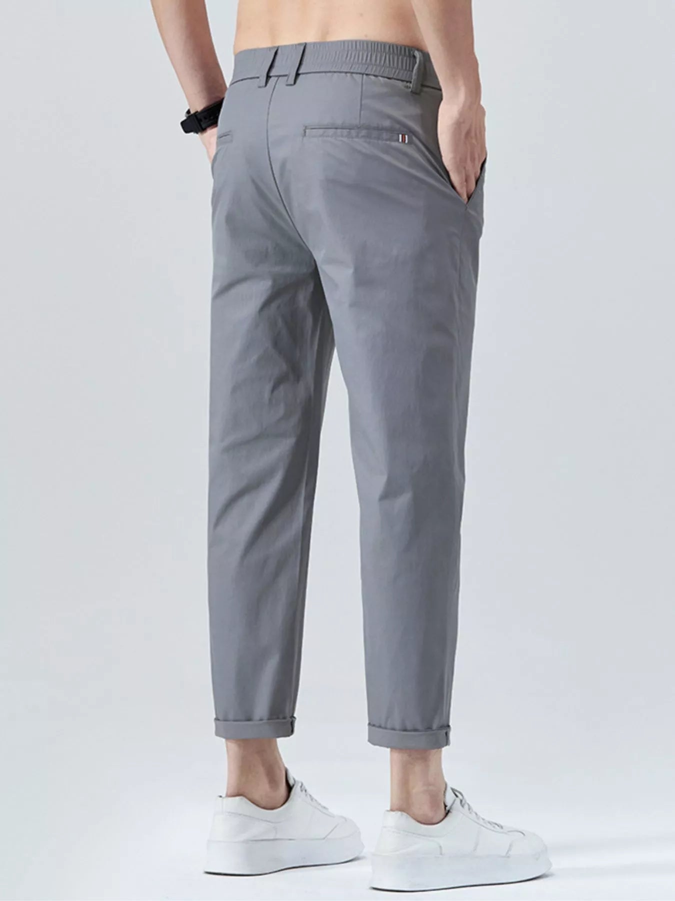 Men's Casual Straight-Leg Cropped Pants | Tampa Bay Discounts