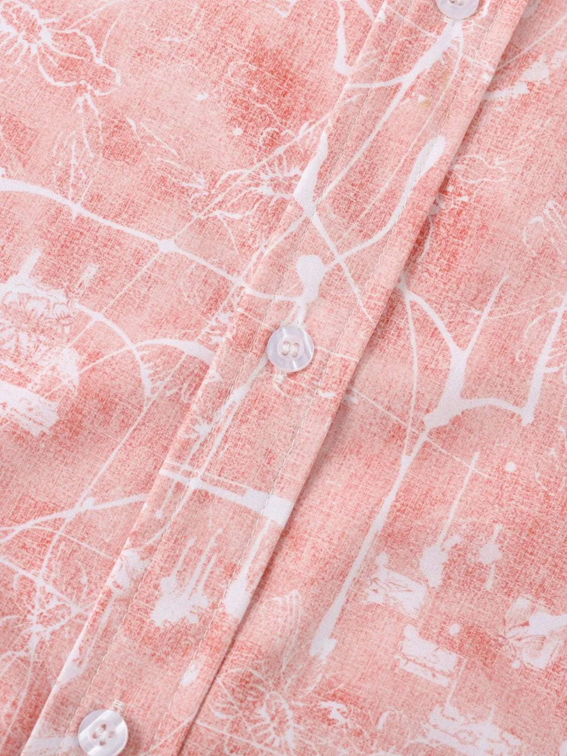 Men's Printed Short Sleeve Button Down Shirt | Tampa Bay Discounts