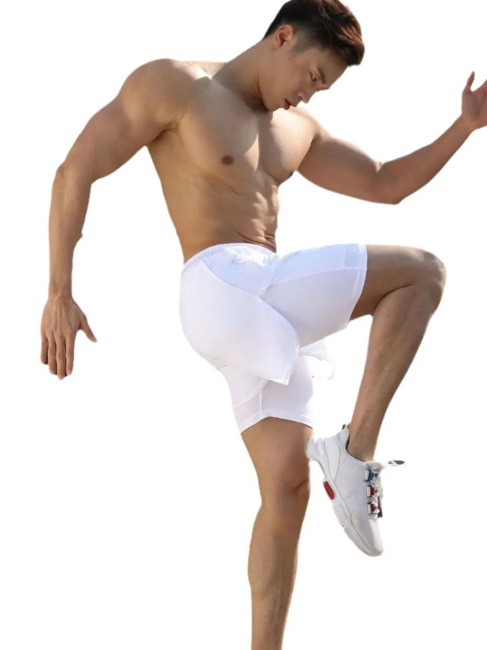 Men's Drawstring Active Shorts with Built-In Compression Liner | Tampa Bay Discounts
