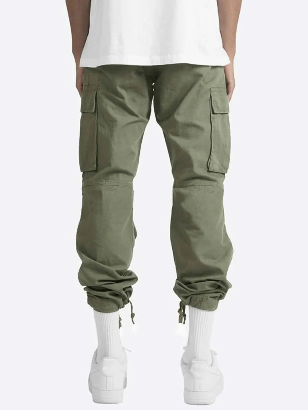 Men's Full Size Drawstring Cargo Pants Plus Size | Tampa Bay Discounts