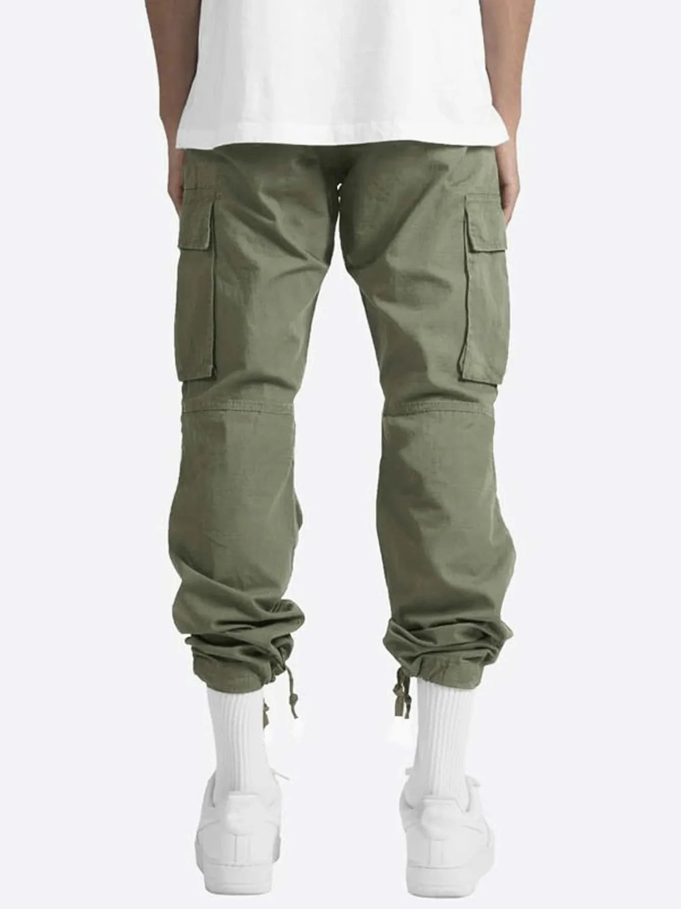 Men's Full Size Drawstring Cargo Pants Plus Size | Tampa Bay Discounts