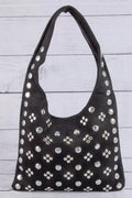 fame-studded-rivets-hobo-shoulder-bag 1