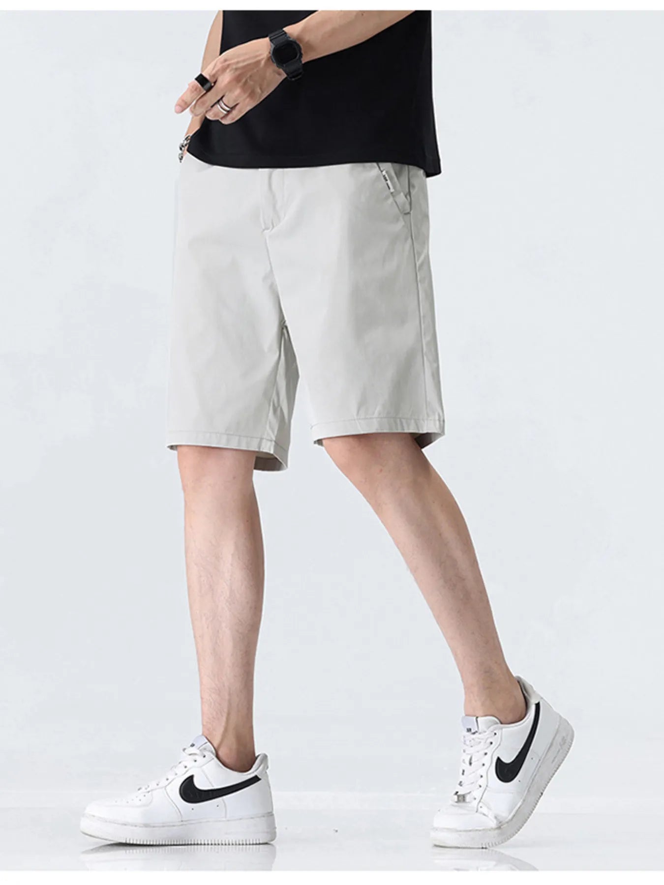 Men's Plus Size Elastic Waistband Shorts with Pockets | Tampa Bay Discounts