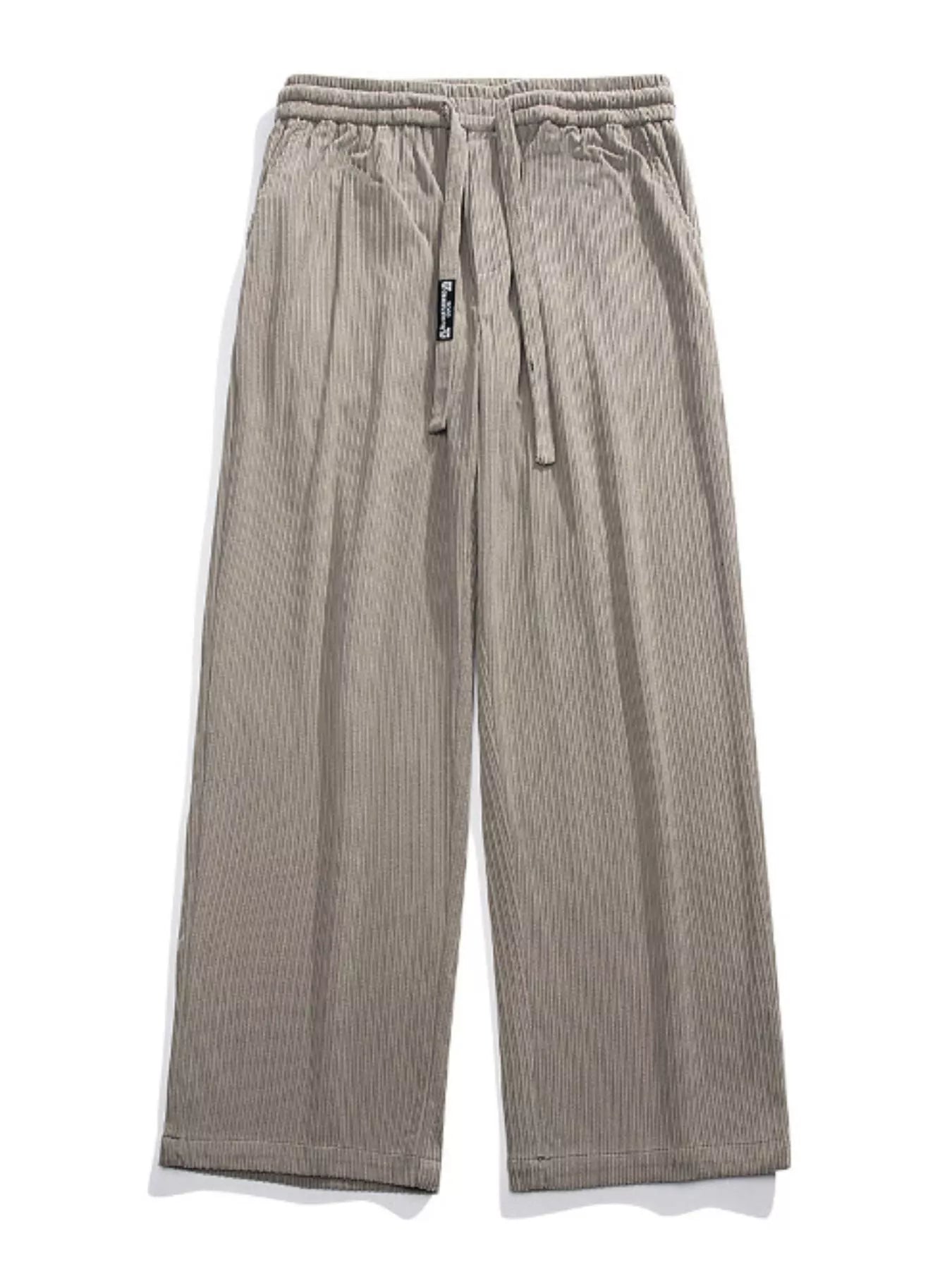 Men's Plus Size Corduroy Wide Leg Drawstring Pants | Tampa Bay Discounts