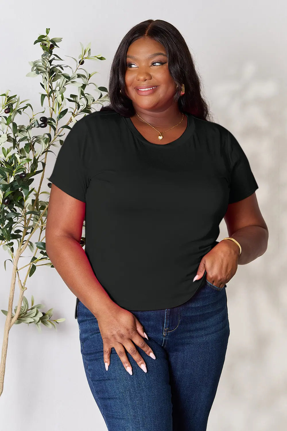 basic-bae-full-size-round-neck-short-sleeve-t-shirt-plus-size image 5