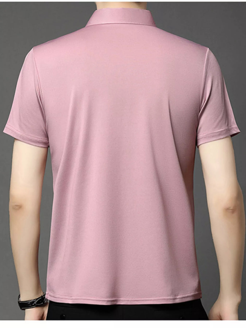 Men's Plus Size Button Detail Short Sleeve Polo | Tampa Bay Discounts