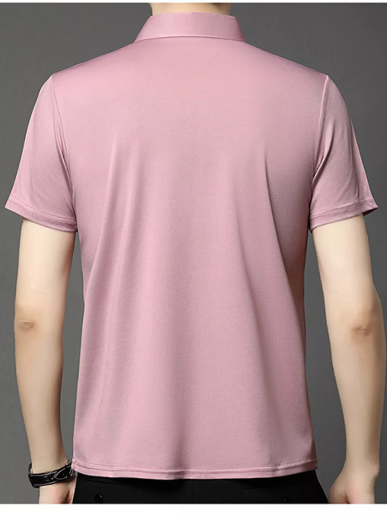 Men's Plus Size Button Detail Short Sleeve Polo | Tampa Bay Discounts