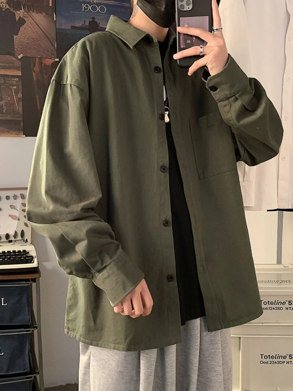 Men's Full Size Button Up Long Sleeve Shirt Plus Size | Tampa Bay Discounts