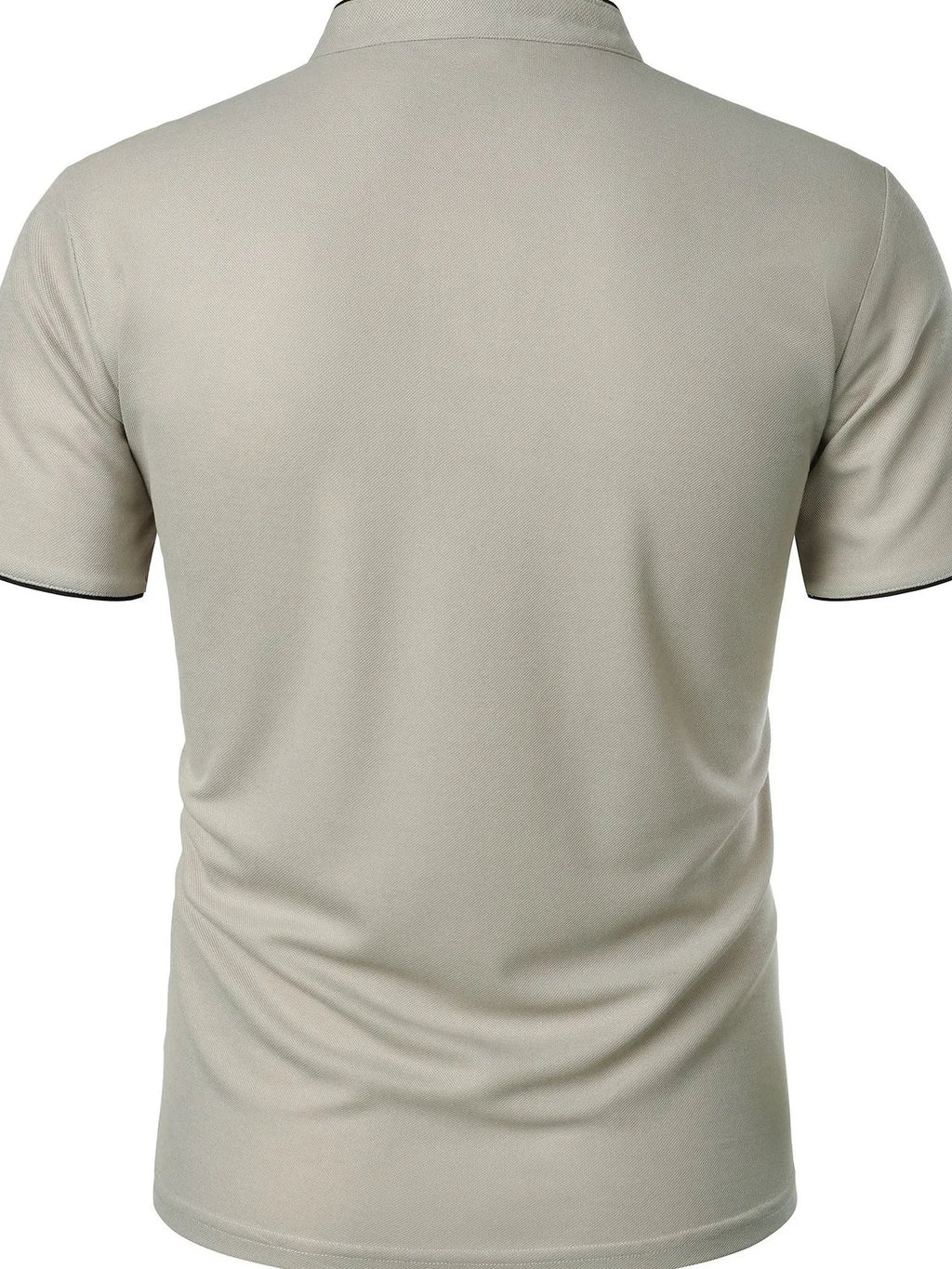 Men's Full Size Short Sleeve Contrast Trim Polo Plus Size | Tampa Bay Discounts
