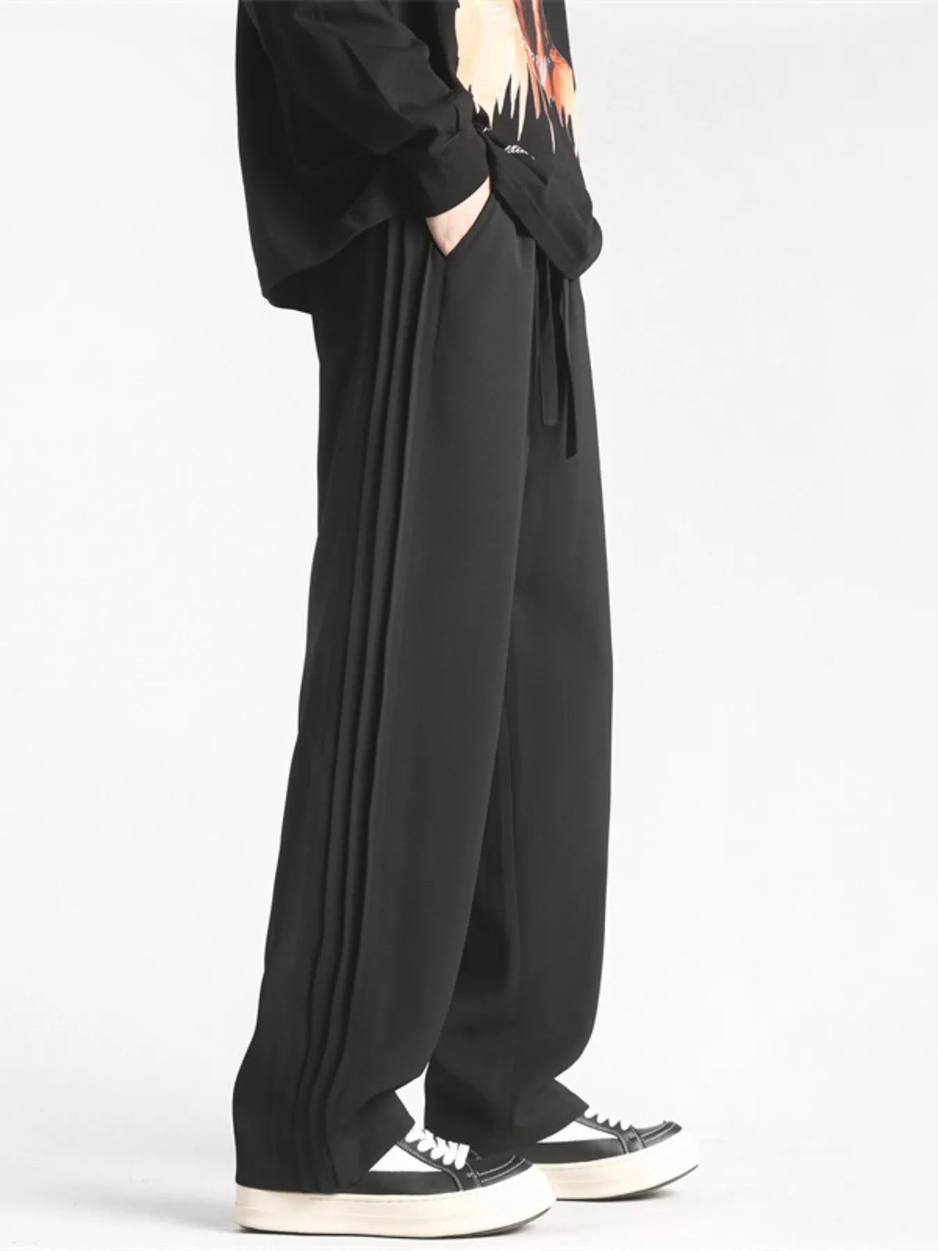 Men's Plus Size Wide Leg Pleated Casual Pants | Tampa Bay Discounts