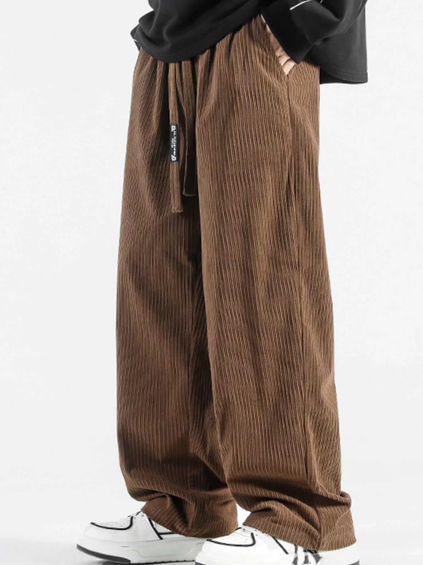 Men's Plus Size Casual Drawstring Wide Leg Pants | Tampa Bay Discounts