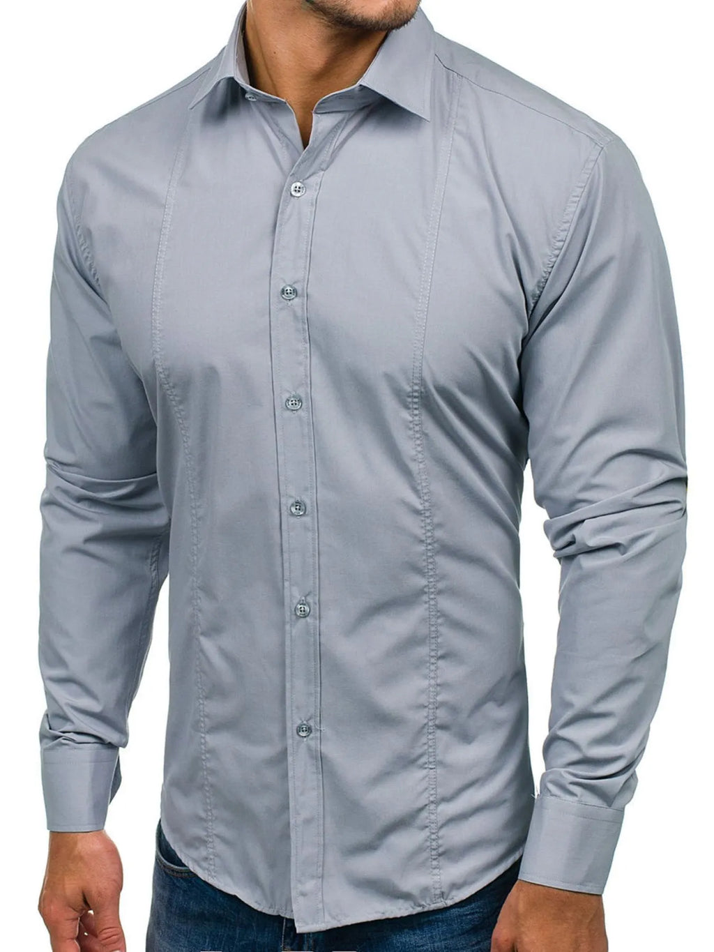 Men's Slim Fit Button-Down Shirt | Tampa Bay Discounts