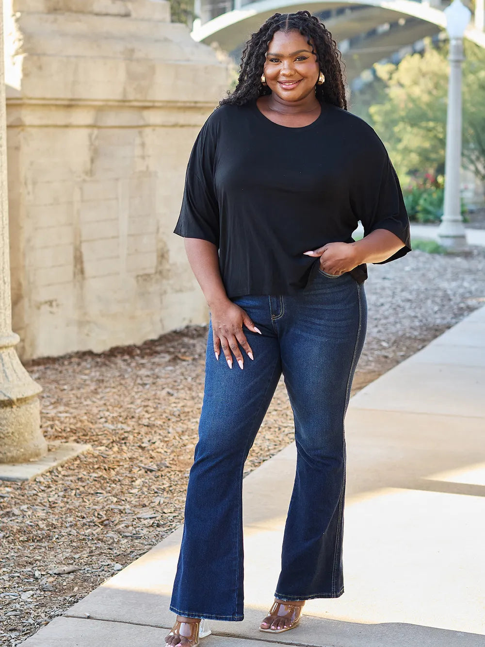 basic-bae-full-size-round-neck-drop-shoulder-t-shirt image 9