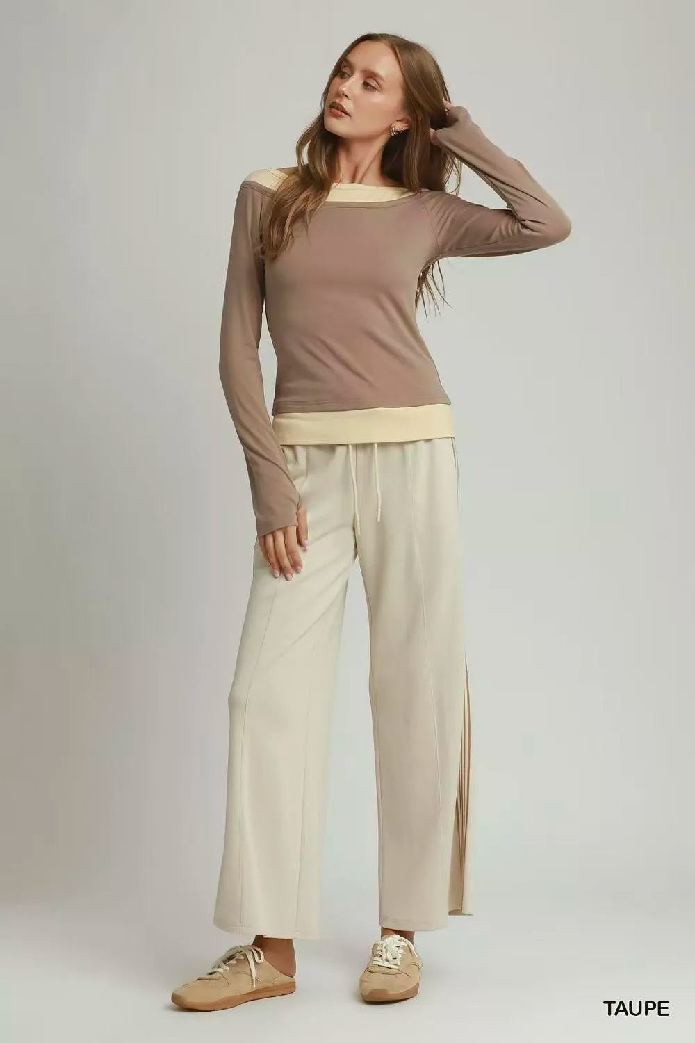 umgee-layered-twofer-long-sleeve-top image 5