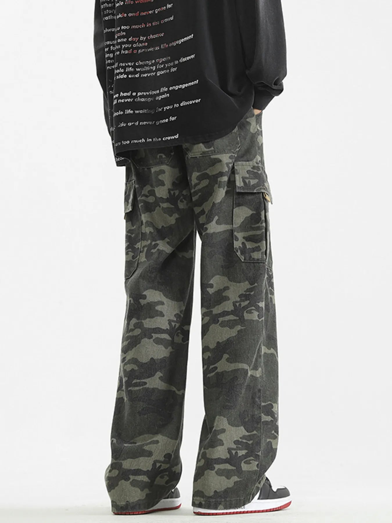 Men's Plus Size Loose Fit Camouflage Cargo Pants | Tampa Bay Discounts