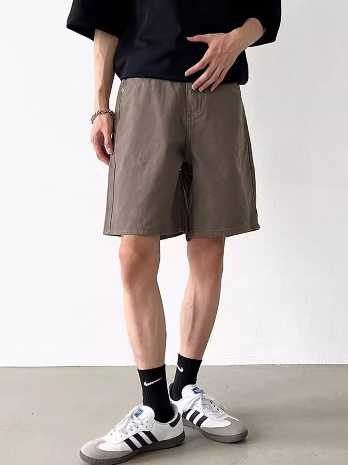 Men's Full Size Back Elastic Waistband Shorts Plus Size | Tampa Bay Discounts