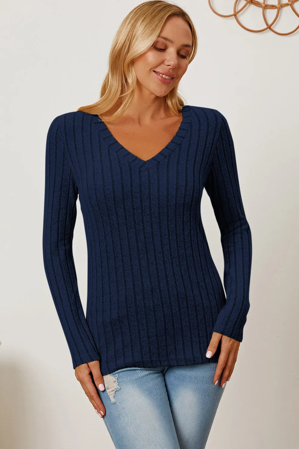 basic-bae-full-size-ribbed-v-neck-long-sleeve-t-shirt image 19