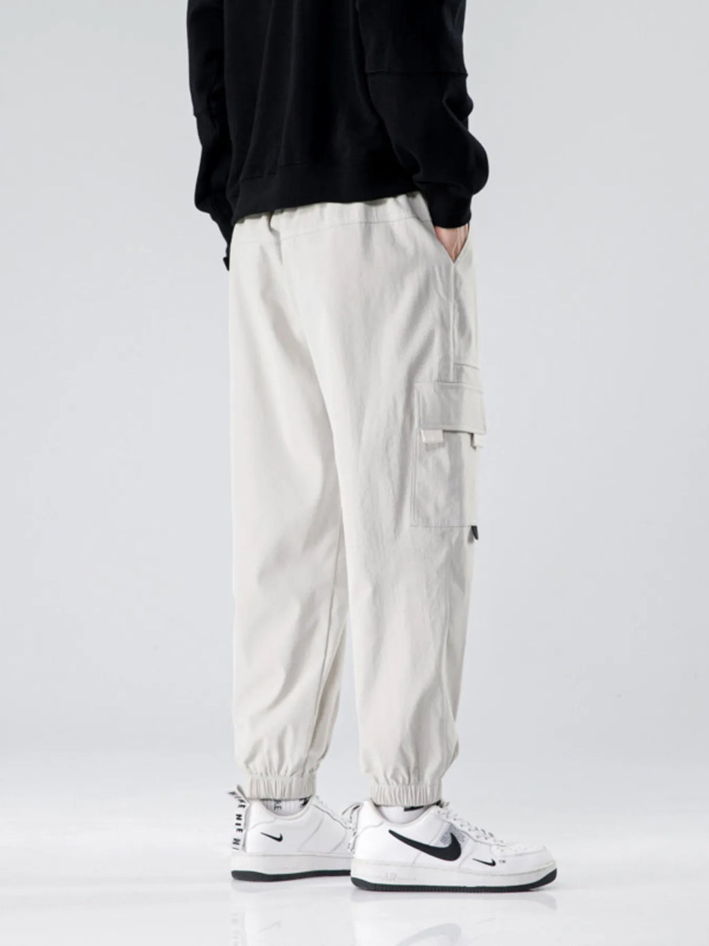 Men's Plus Size Wide Leg Cargo Joggers | Tampa Bay Discounts