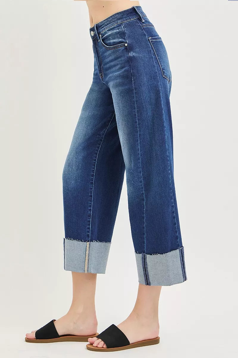 risen-full-size-slouchy-crop-barrel-cuffed-jeans-plus-size Image 3