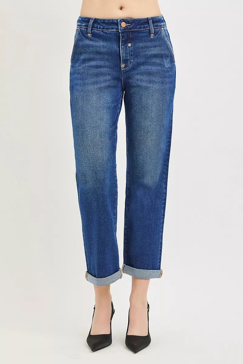 risen-slouchy-cropped-boyfriend-jeans-with-cuffed-hem-1 Image 1