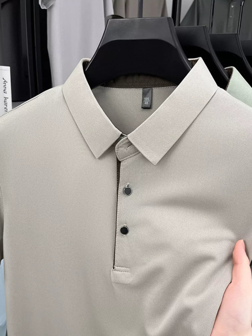 Men's Plus Size Button Detail Short Sleeve Polo | Tampa Bay Discounts