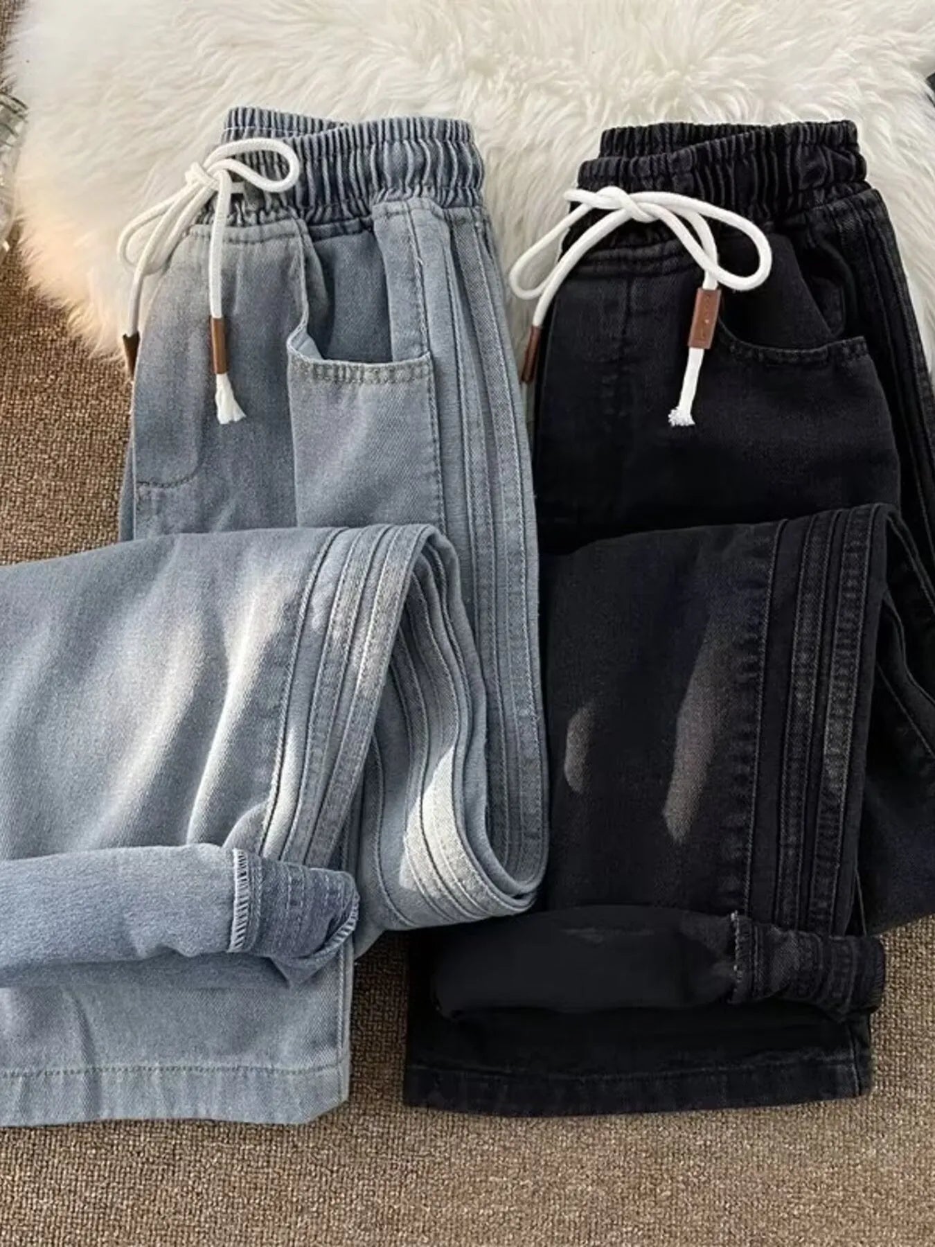 Men's Full Size Wash Wide Leg Pants Plus Size | Tampa Bay Discounts