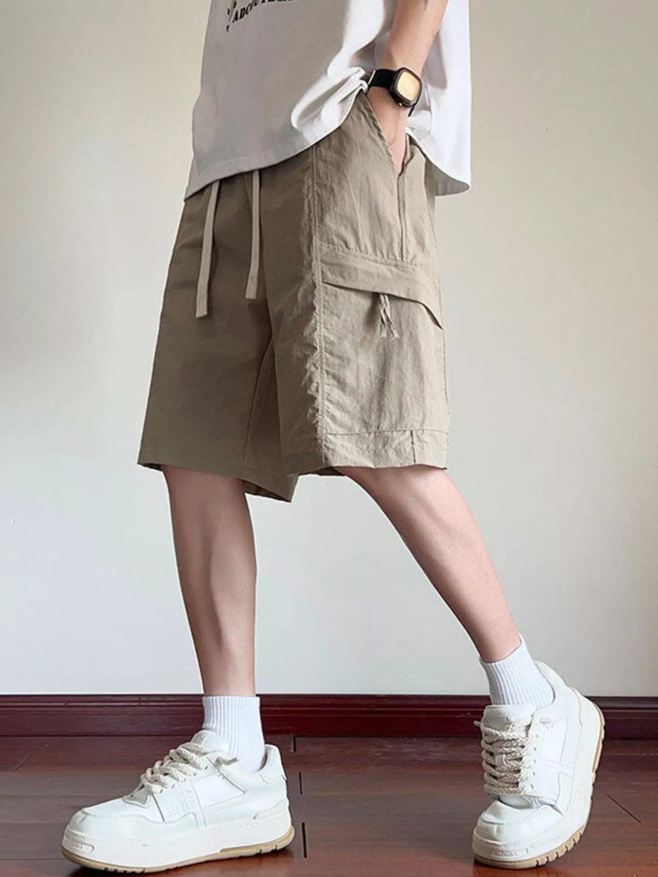 Men's Plus Size Cargo Shorts with Drawstring | Tampa Bay Discounts