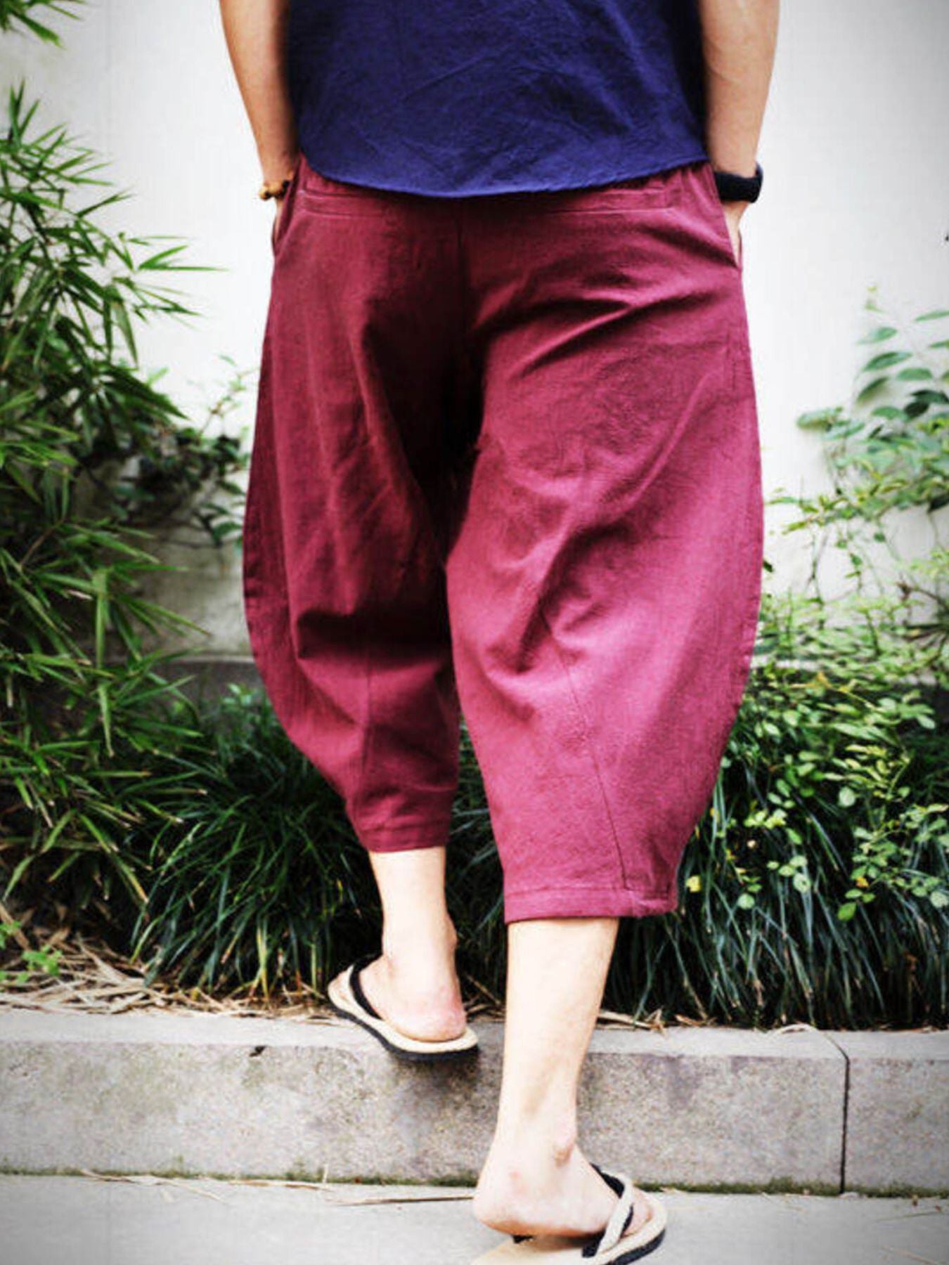 Men's Plus Size Loose Fit Cropped Pants | Tampa Bay Discounts