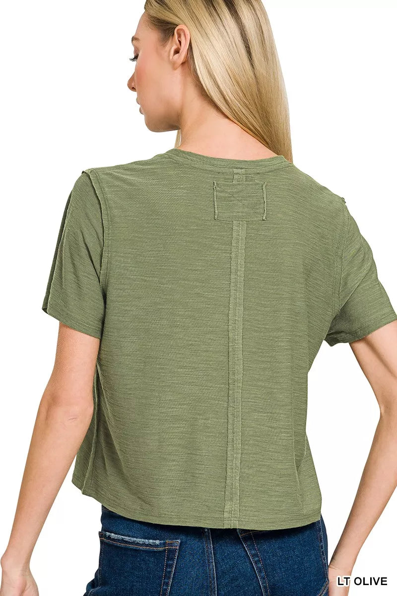 zenana-slub-short-sleeve-tee image 2