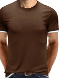 Men‘s Classic Contrast Trim Crew Neck T-Shirt | Tampa Bay Discounts